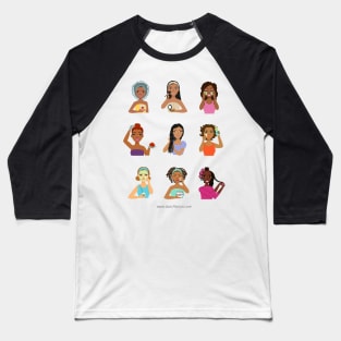 Black Girl Beauty Routine Baseball T-Shirt